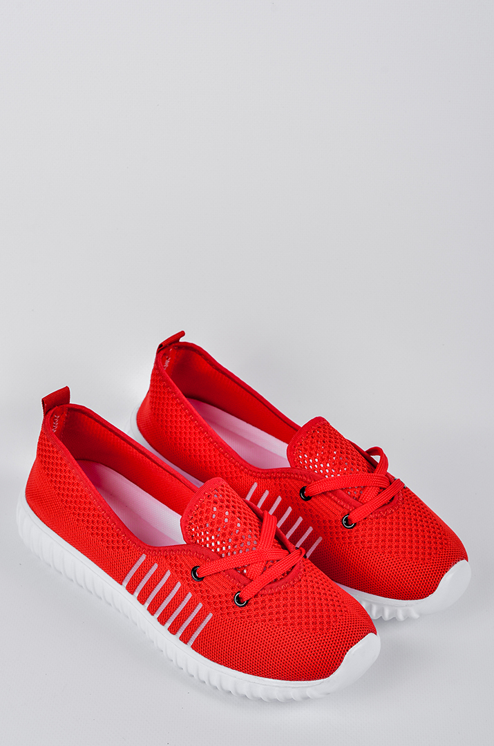 Текстильні кросівки з боковими прозорими вставками великих розмірів