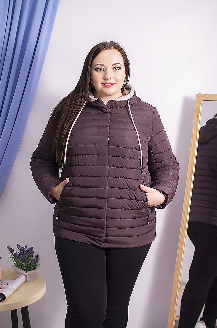 Куртка короткая стеганая супер батал