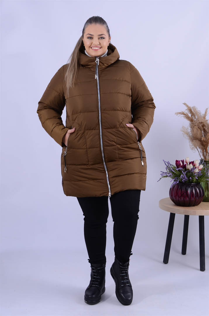 Куртка з леопардовими вставками супер батал