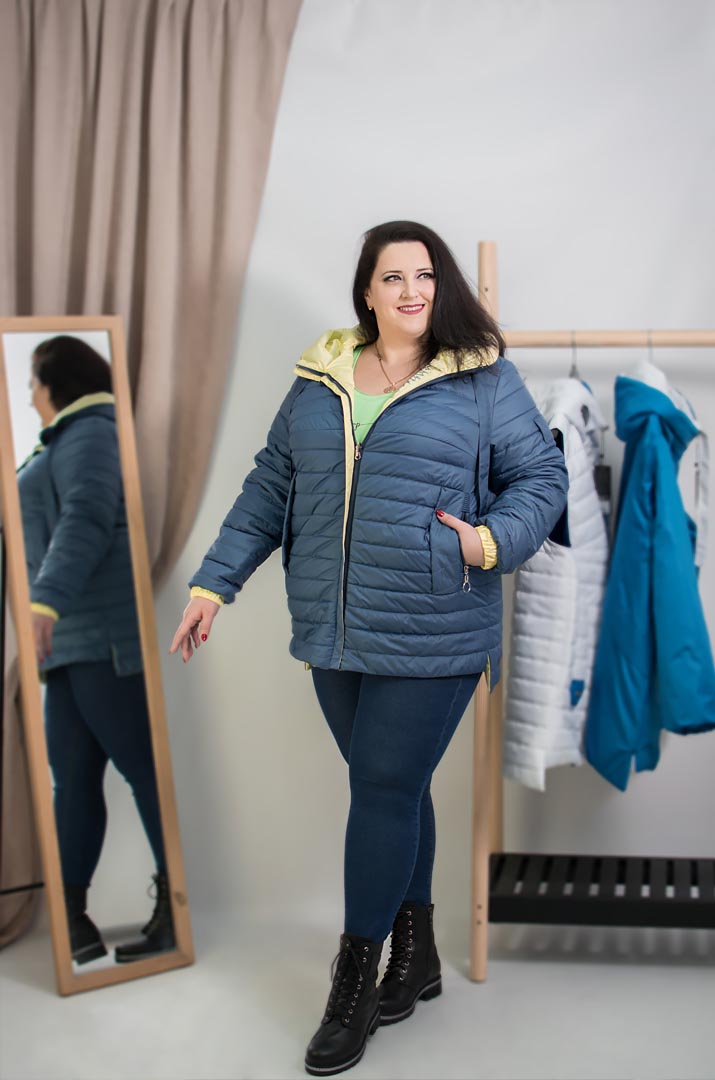 Куртка коротка двостороння супер батал