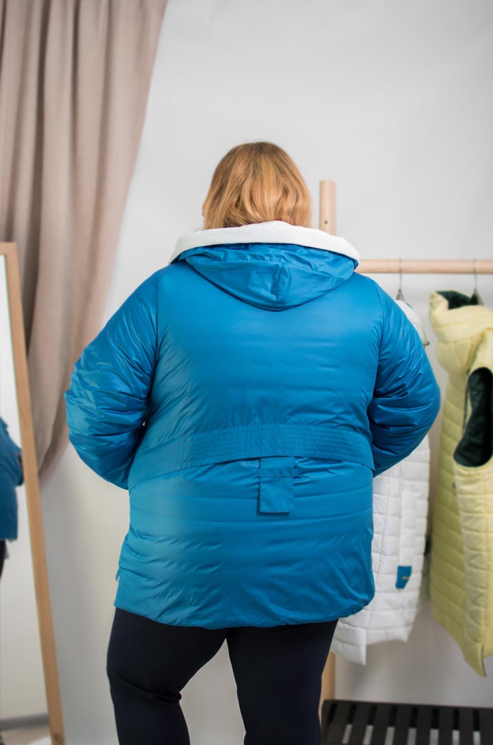 Куртка коротка двостороння супер батал