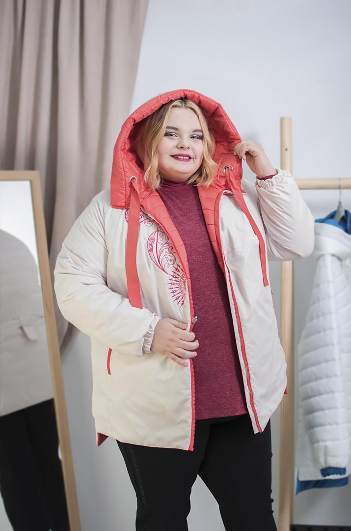 Куртка коротка двостороння супер батал