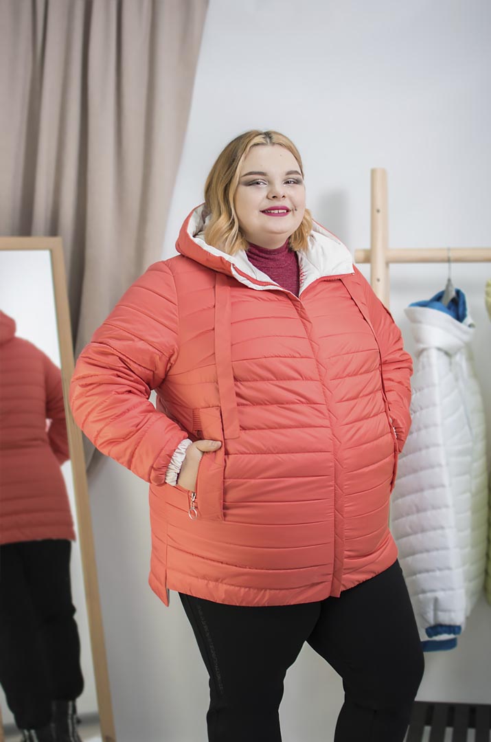 Куртка коротка двостороння супер батал