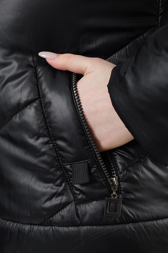 Зимова подовжена куртка супер батал