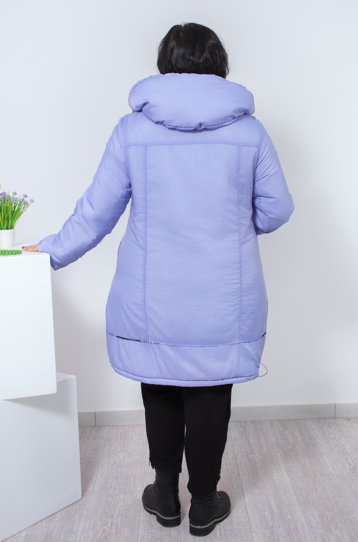 Куртка довга на заклепках батал