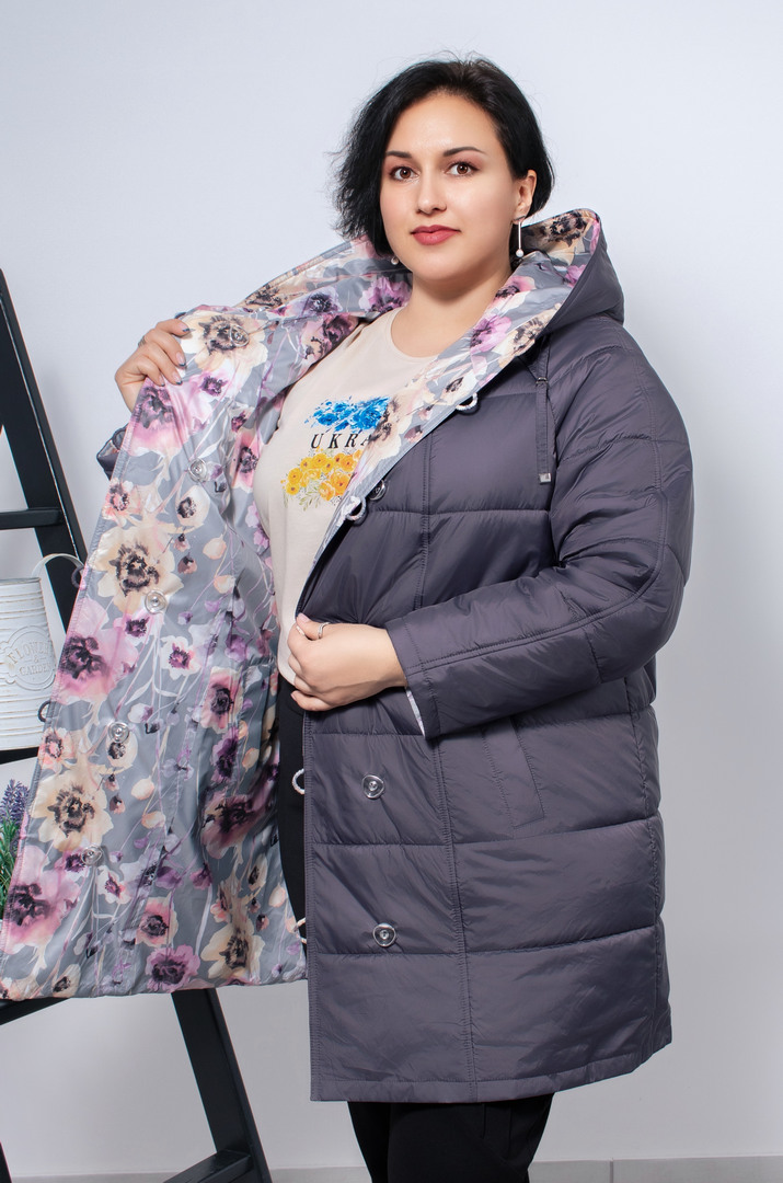 Куртка подовжена двостороння супер батал