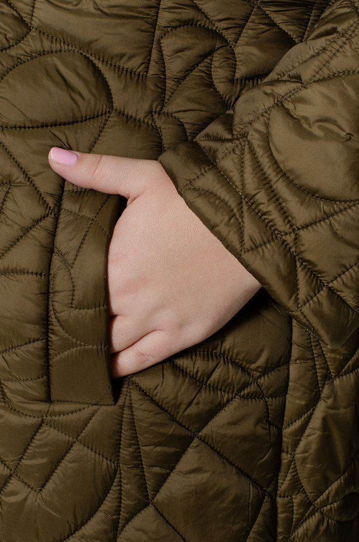 Куртка довга демісезонна з капюшоном супер батал