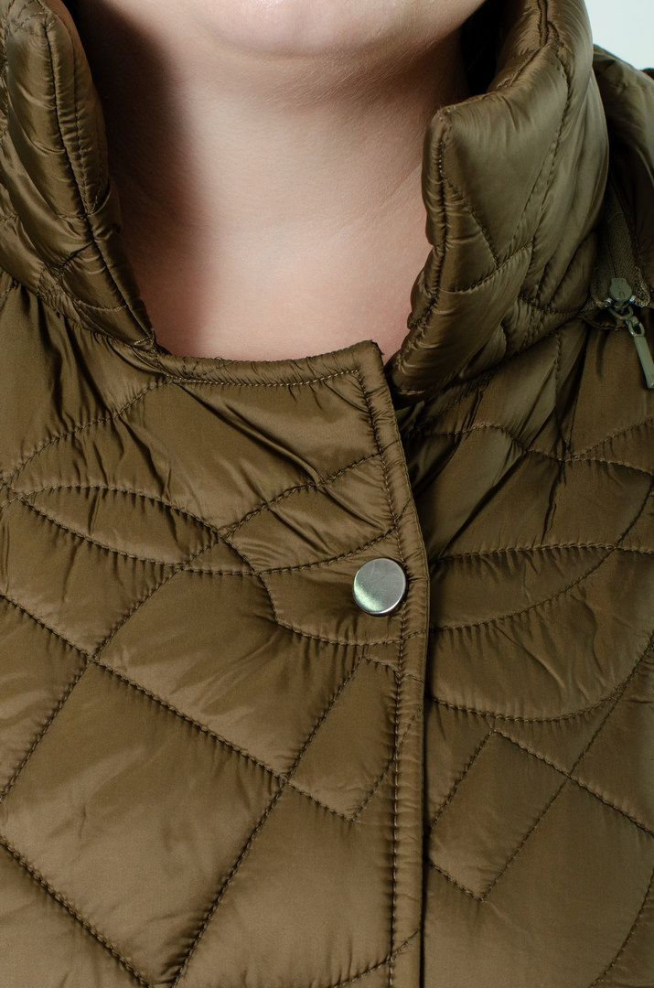 Куртка довга демісезонна з капюшоном супер батал