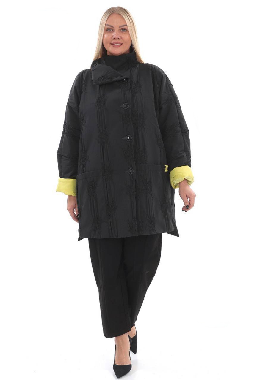 Легка куртка в текстурний візерунок  супер батал