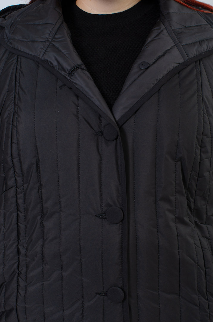 Пальто з поясом на ґудзиках супер батал