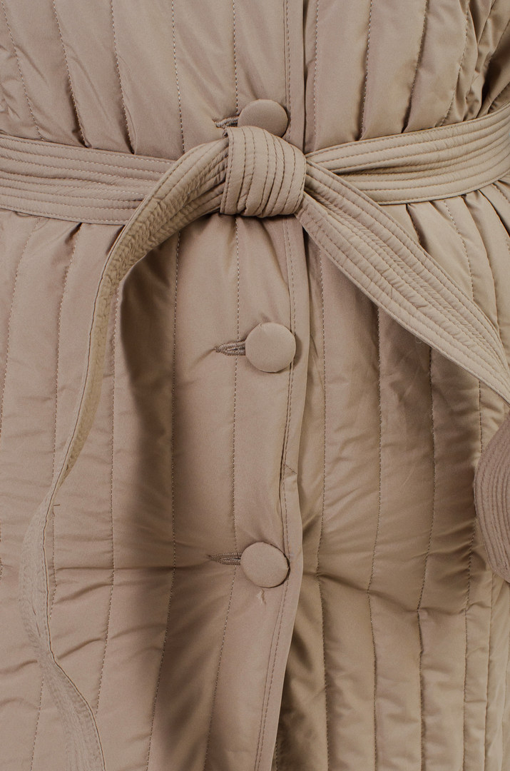 Пальто з поясом на ґудзиках супер батал