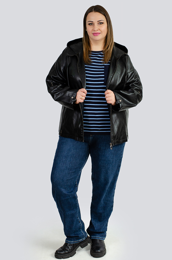 Куртка экокожа больших размеров