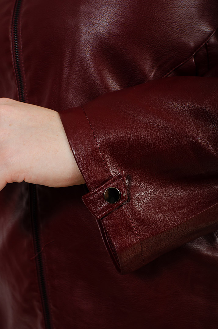 Куртка довга екошкіра великих розмірів