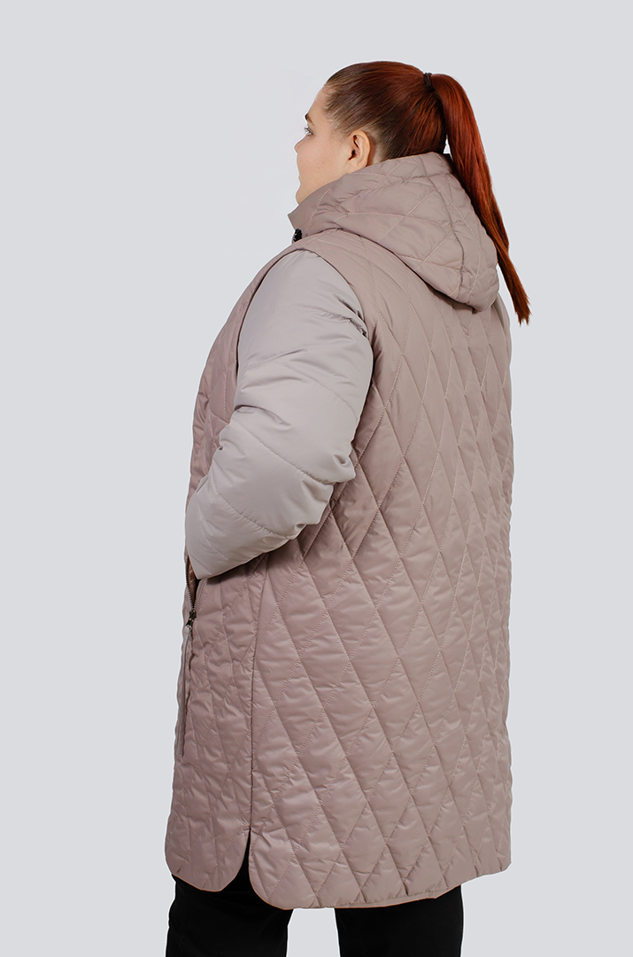 Стьобана куртка-трансформер великих розмірів