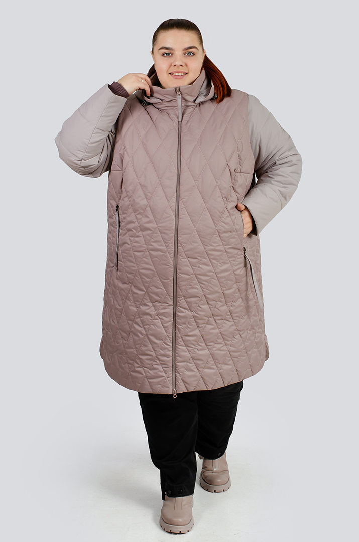 Стьобана куртка-трансформер великих розмірів