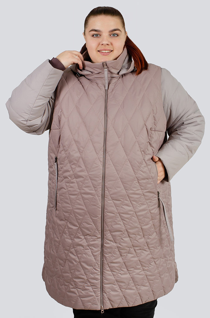 Стьобана куртка-трансформер великих розмірів