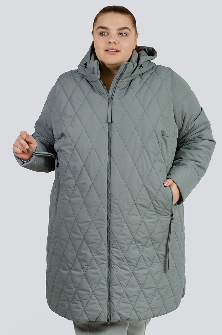 Стьобана куртка-трансформер великих розмірів