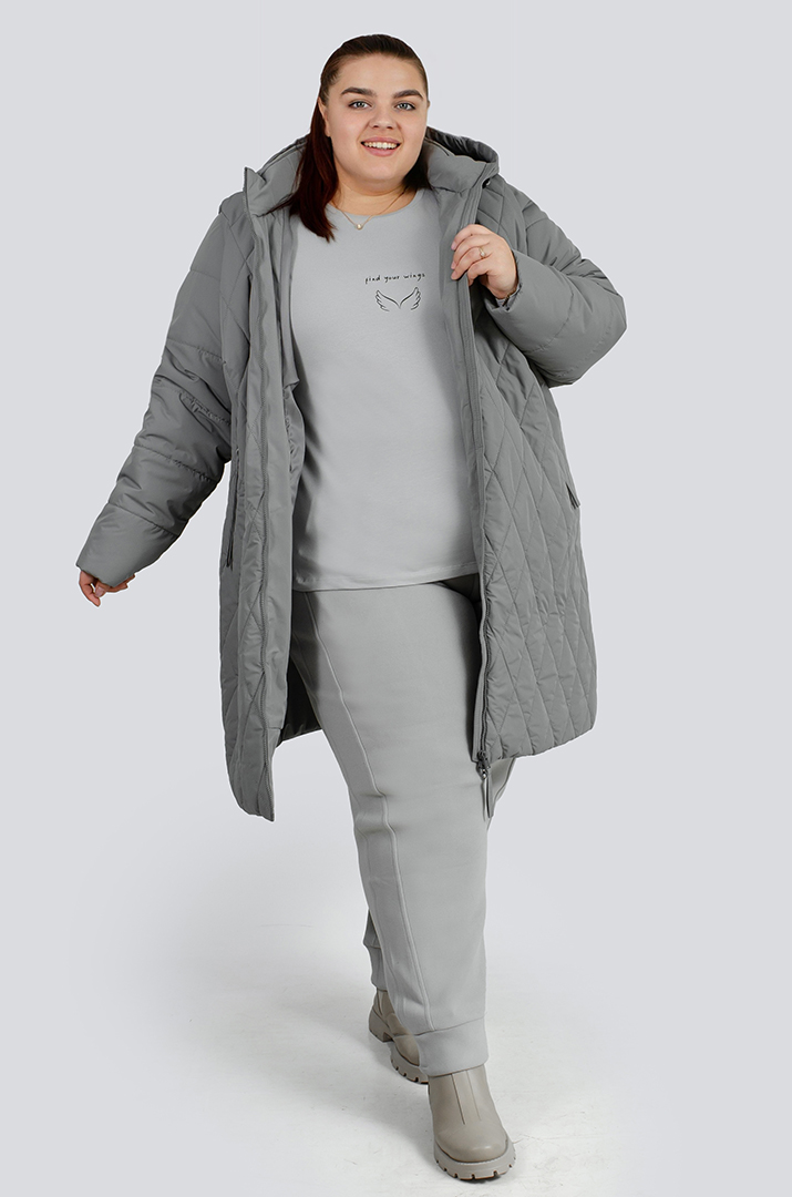 Стьобана куртка-трансформер великих розмірів