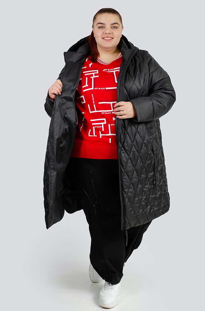 Стьобана куртка-трансформер великих розмірів