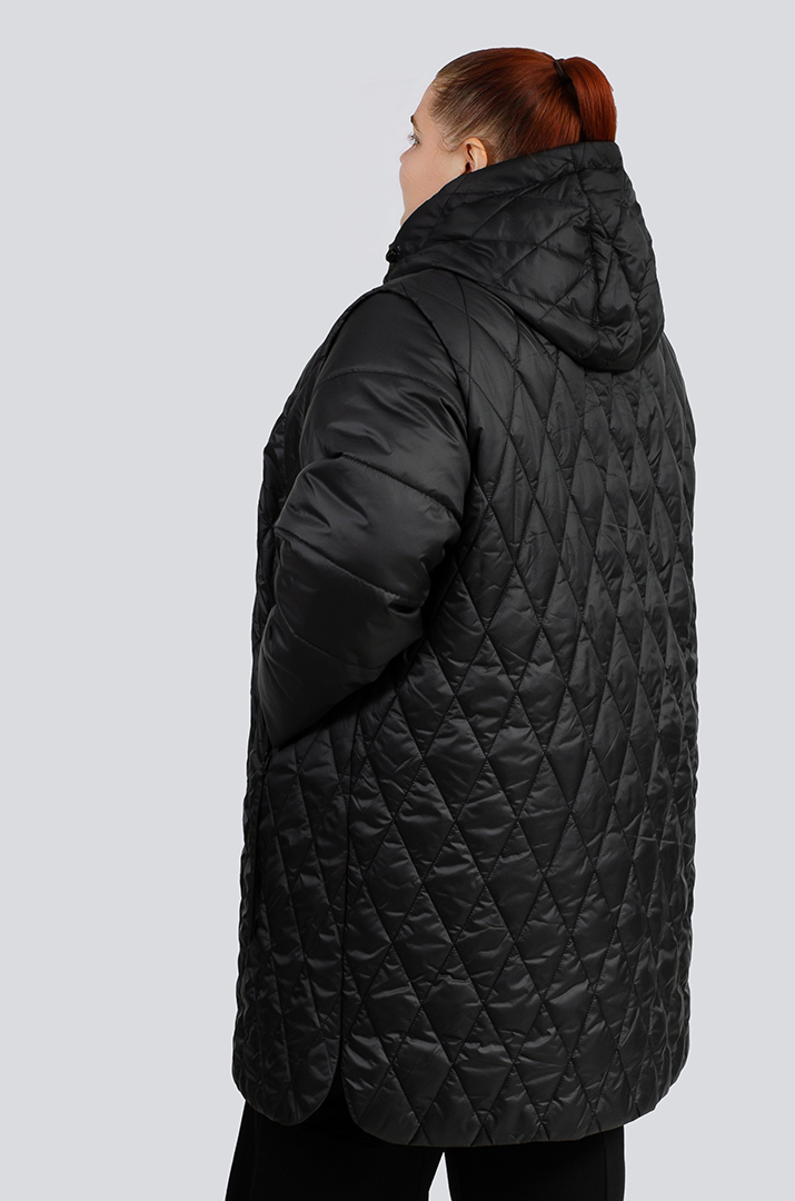 Стьобана куртка-трансформер великих розмірів