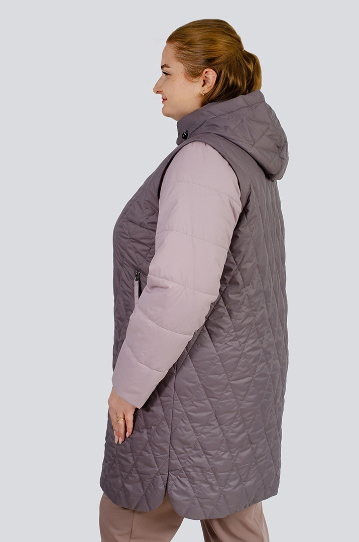 Стьобана куртка-трансформер великих розмірів