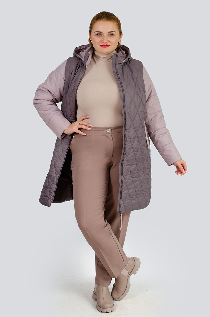 Стьобана куртка-трансформер великих розмірів