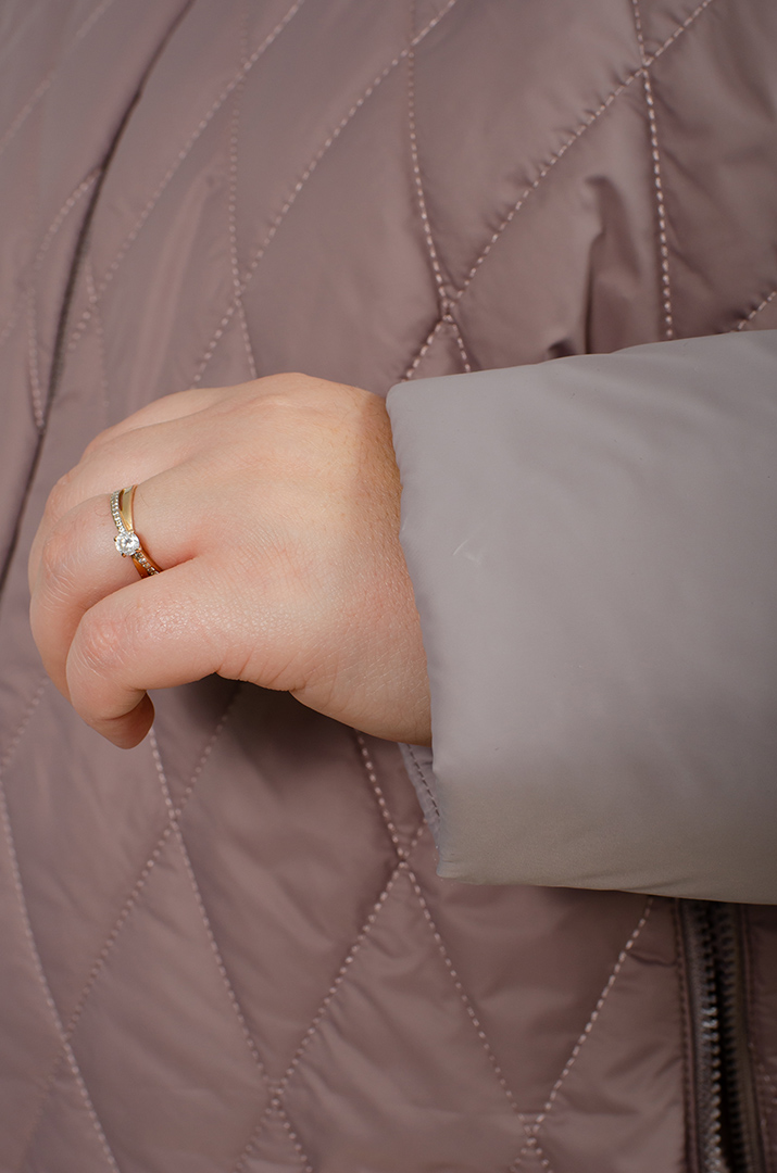 Стьобана куртка-трансформер великих розмірів