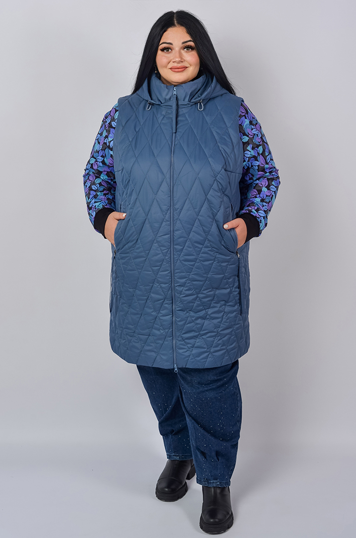 Стьобана куртка-трансформер великих розмірів
