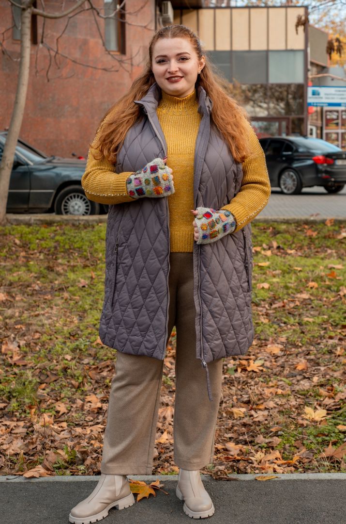 Стьобана куртка-трансформер великих розмірів