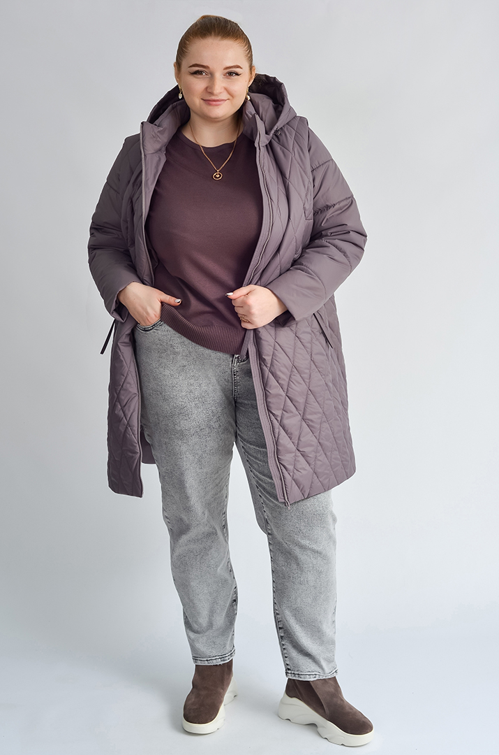 Стьобана куртка-трансформер великих розмірів