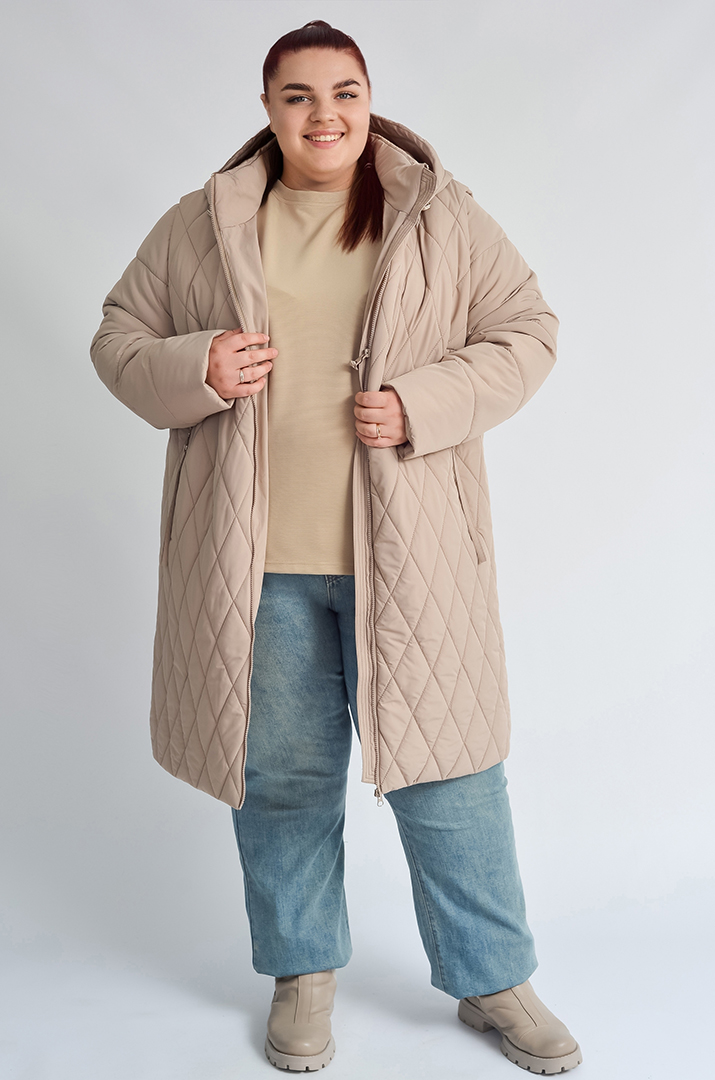 Стьобана куртка-трансформер великих розмірів