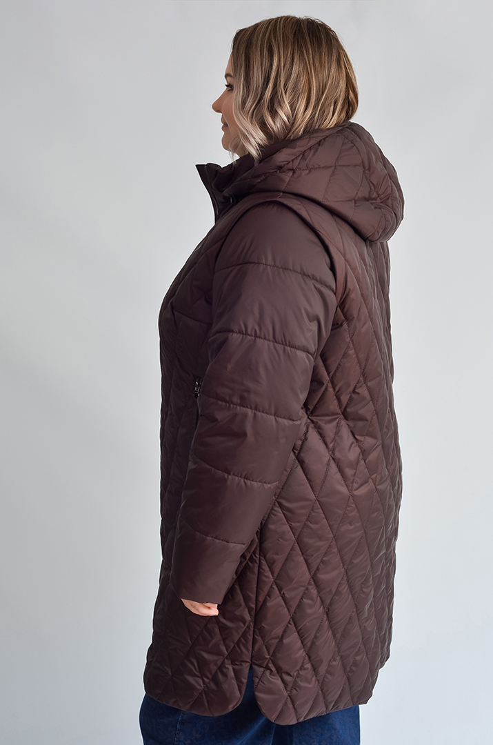 Стьобана куртка-трансформер великих розмірів