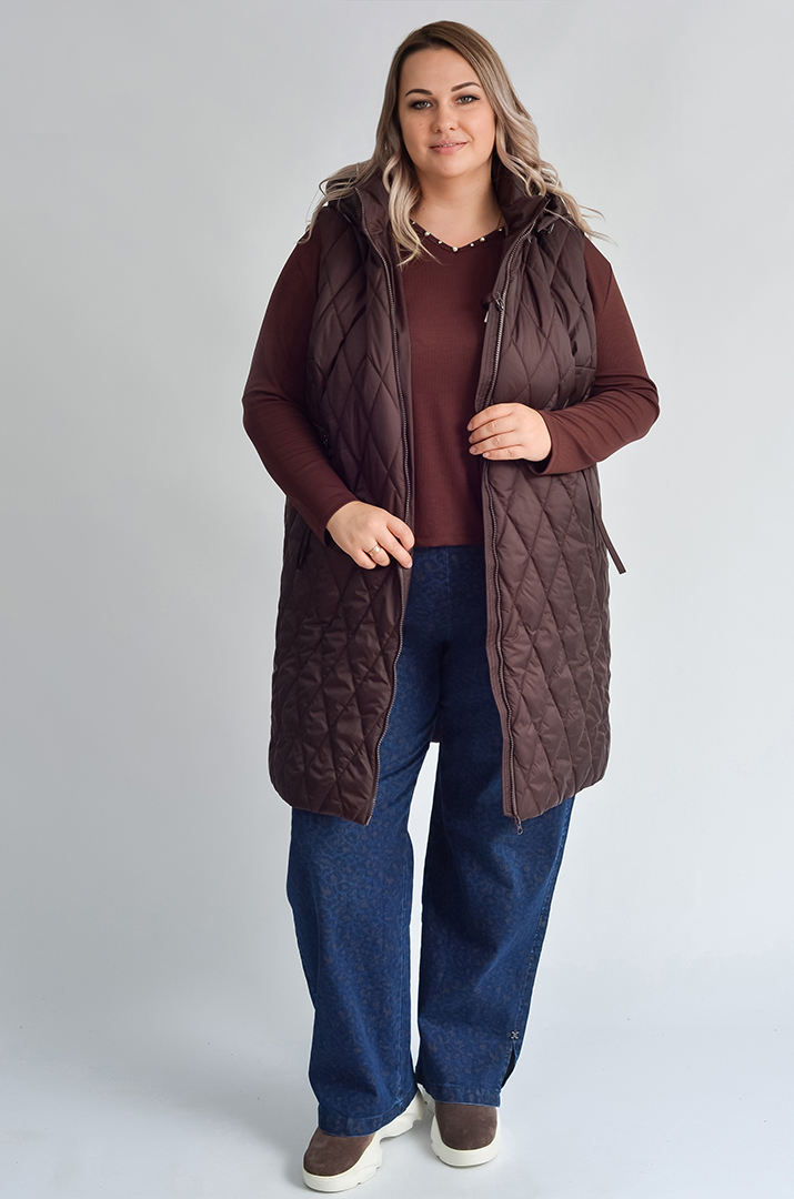 Стьобана куртка-трансформер великих розмірів