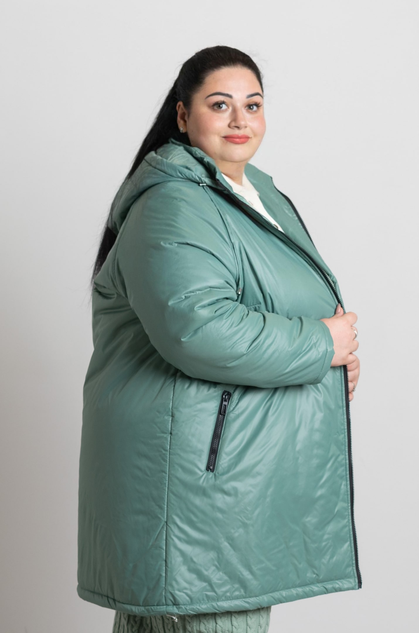 Куртка довга великих розмірів