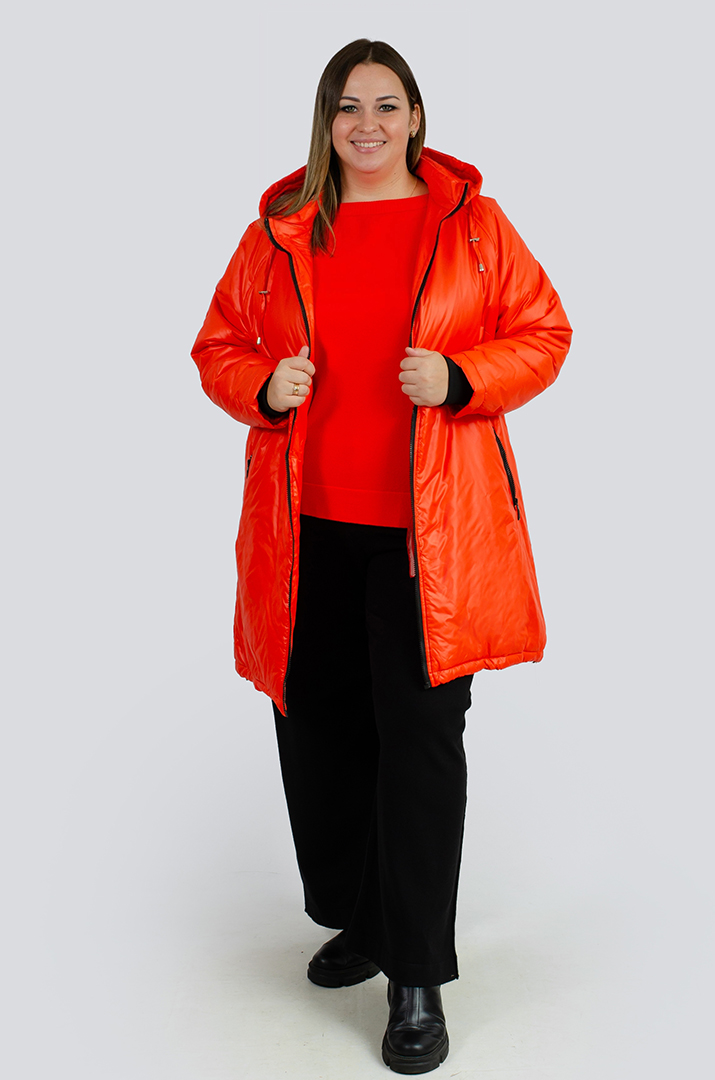 Куртка довга великих розмірів