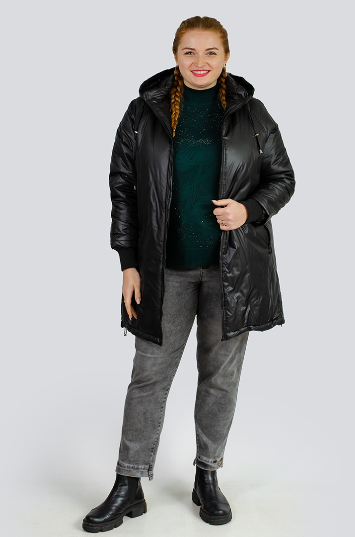 Куртка довга великих розмірів