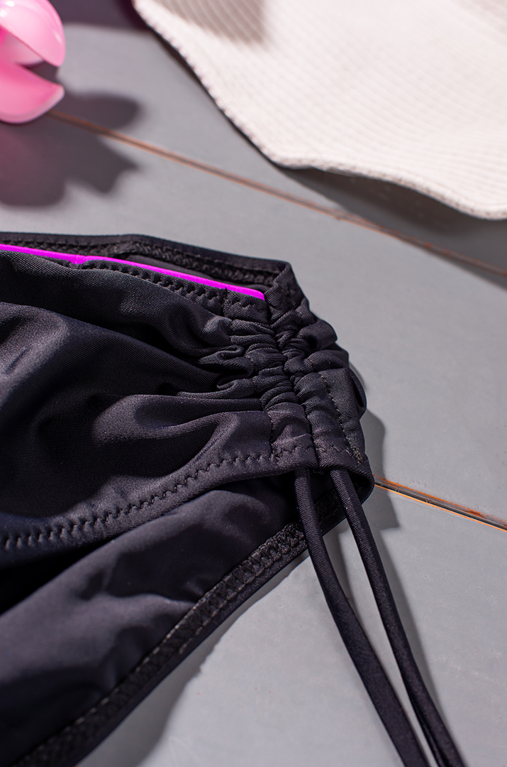 Купальник двокольоровий з затяжками великих розмірів