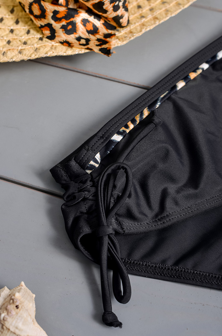 Купальник в леопардовий принт великих розмірів