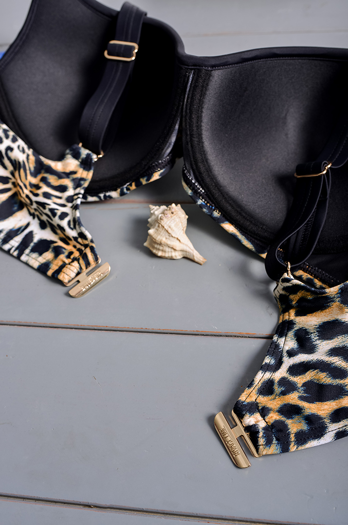 Купальник в леопардовий принт великих розмірів