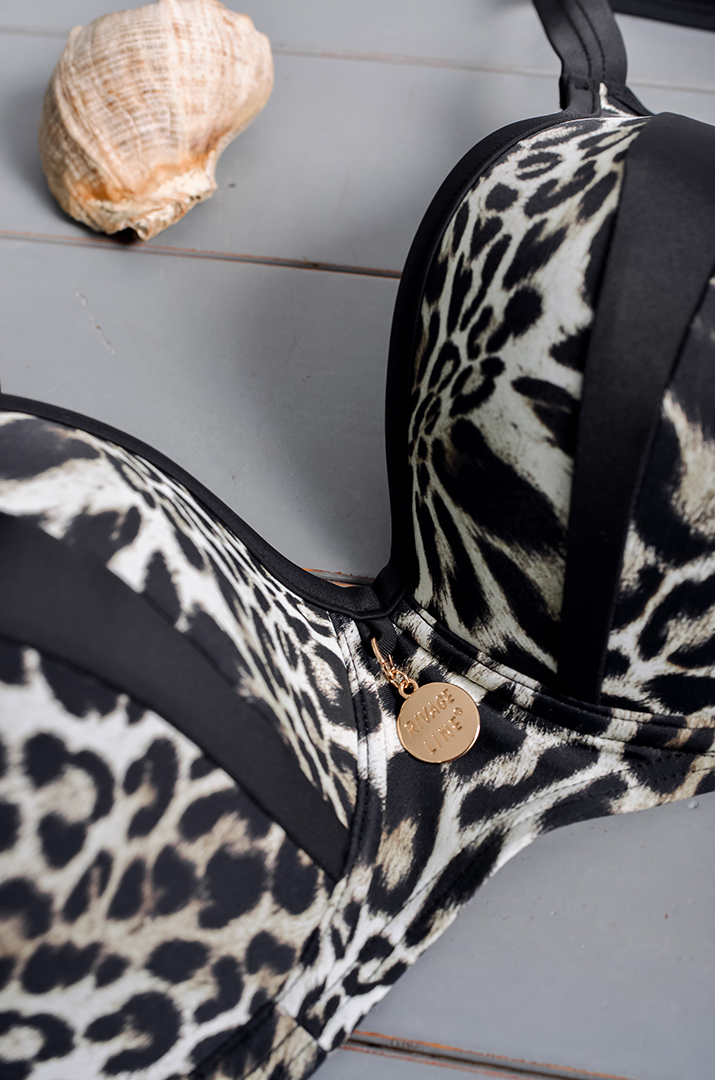 Купальник в леопардовий принт великих розмірів