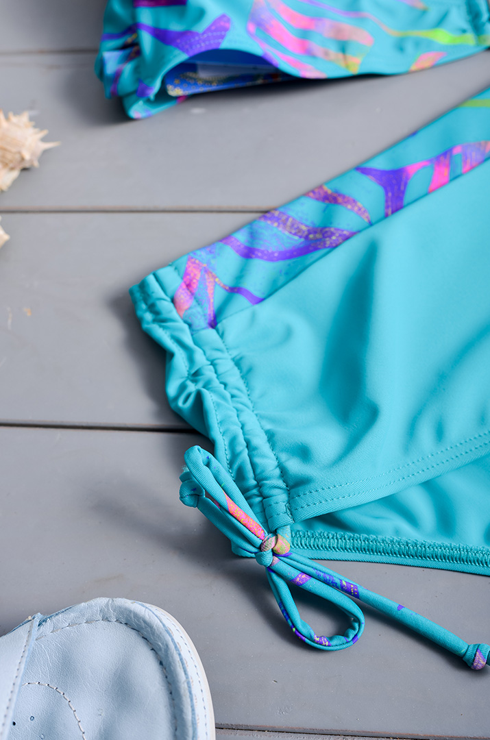 Купальник роздільний в стильний принт великих розмірів