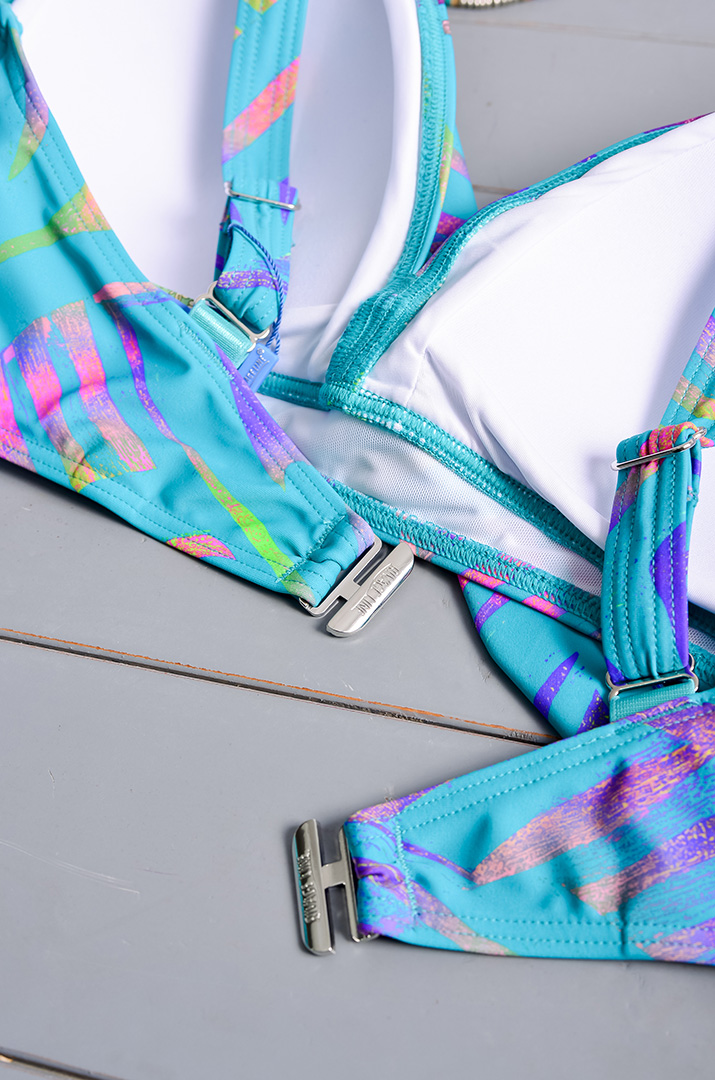 Купальник роздільний в стильний принт великих розмірів