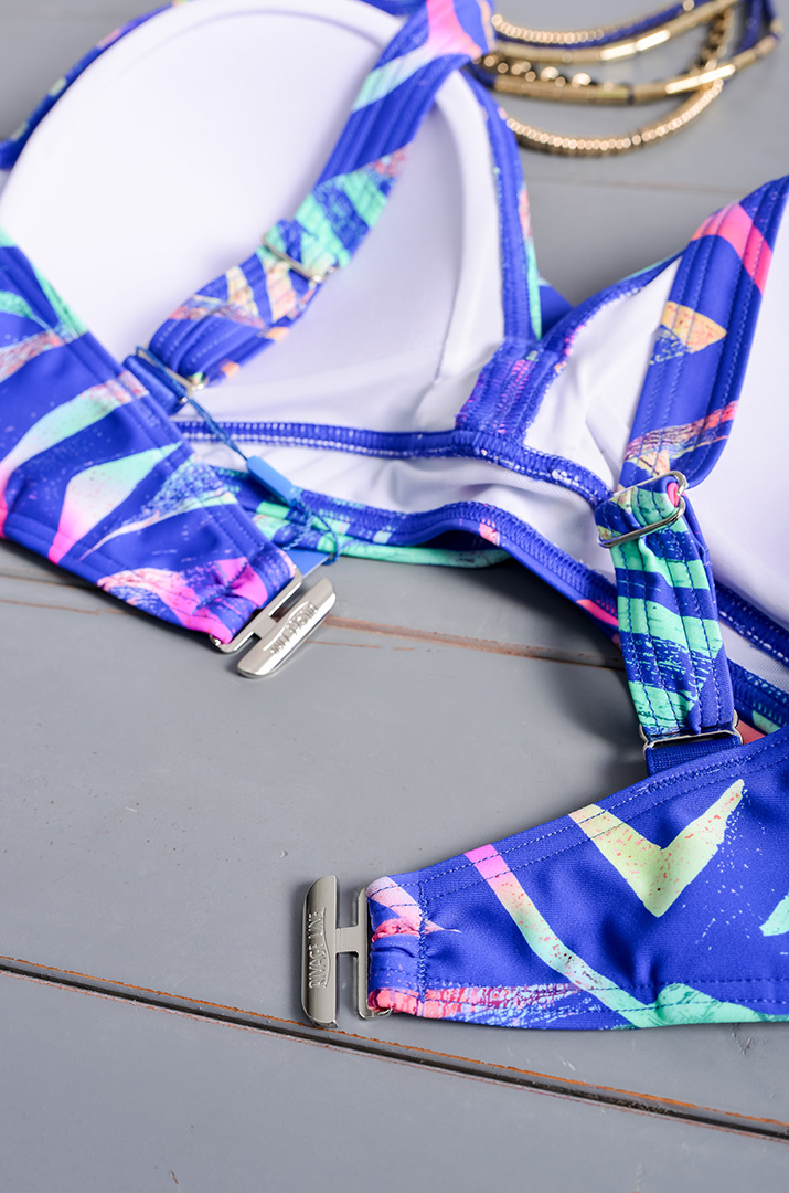 Купальник роздільний в стильний принт великих розмірів