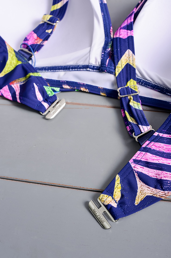 Купальник роздільний в стильний принт великих розмірів