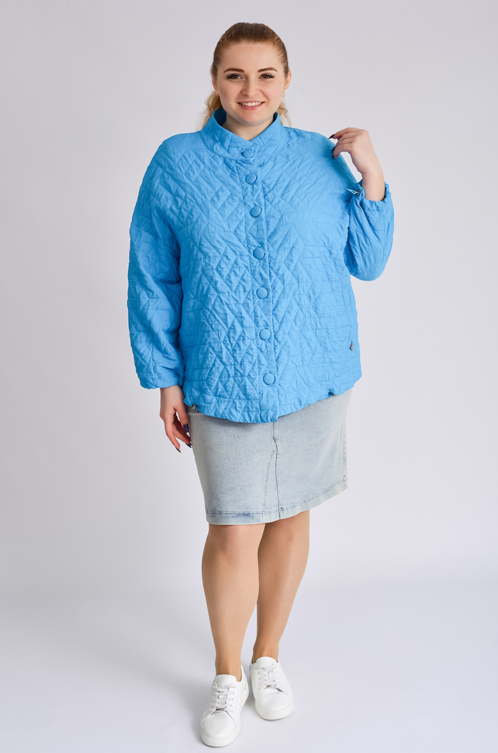 Куртка стьобана з витинанкою великих розмірів