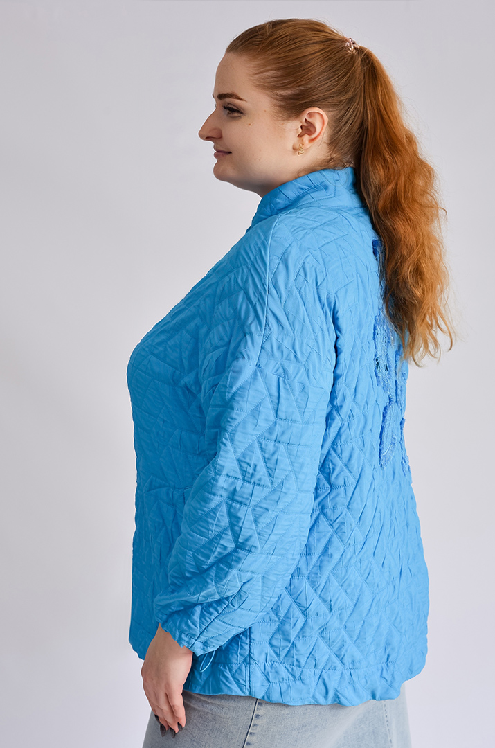 Куртка стьобана з витинанкою великих розмірів