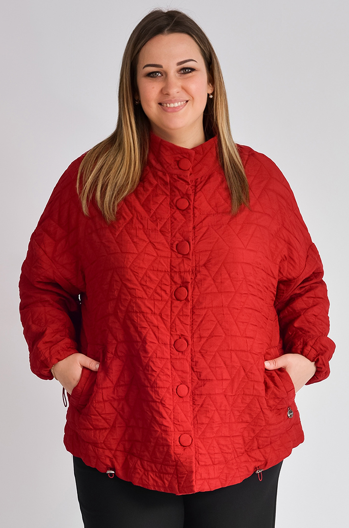 Куртка стьобана з витинанкою великих розмірів