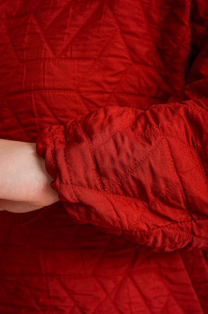 Куртка стьобана з витинанкою великих розмірів