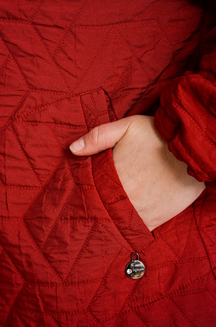 Куртка стьобана з витинанкою великих розмірів