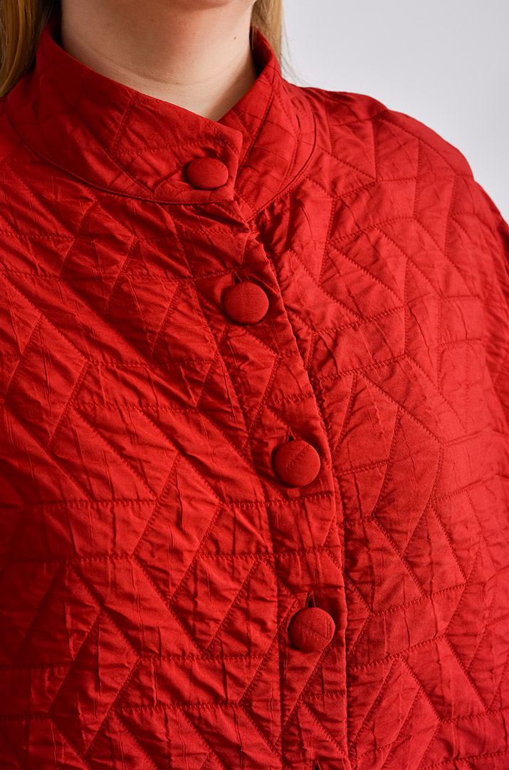 Куртка стьобана з витинанкою великих розмірів